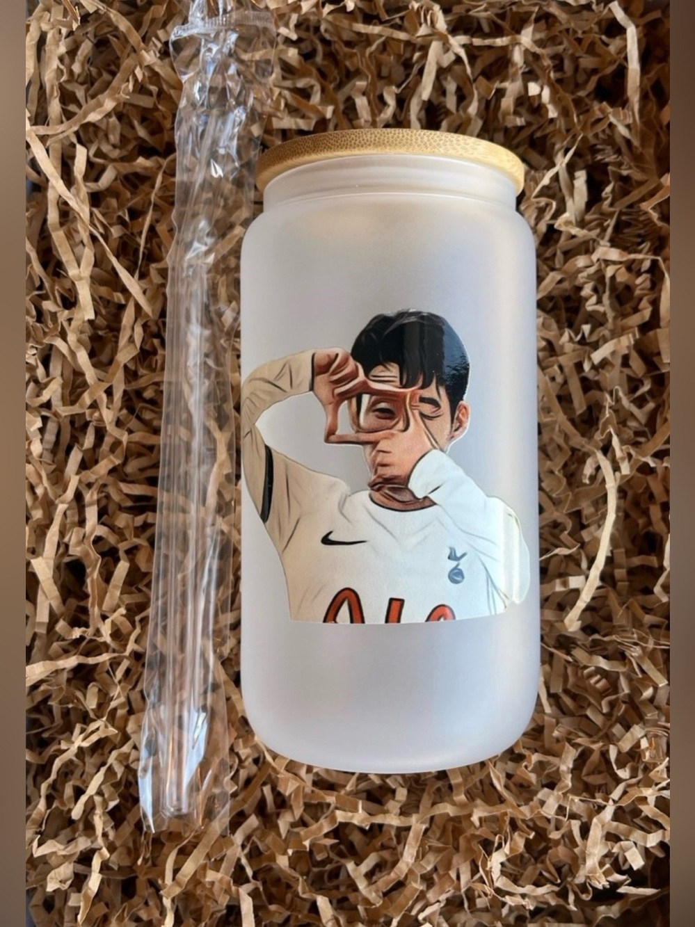 Hueng min Son Tottenham Hotspur Korea LAFC Soccer Football 16oz Frosty Tumbler